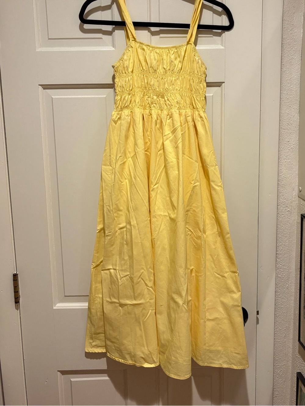 Nanette Lepore Yellow Smocked Bodice Dress